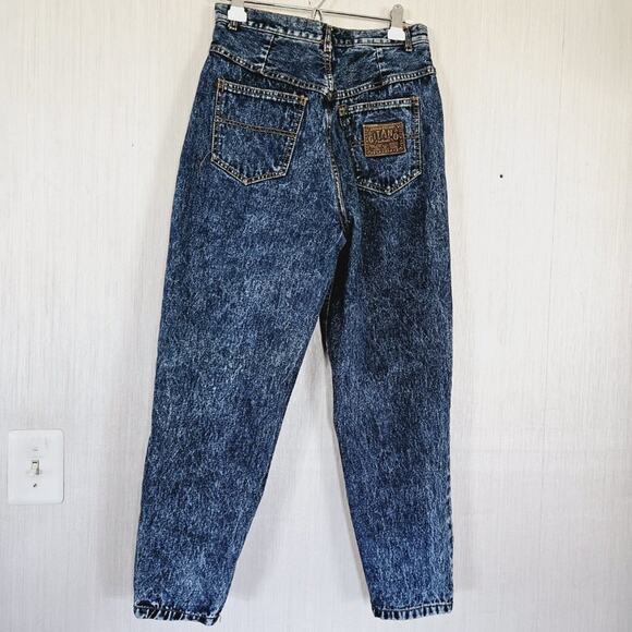 Gitano Vintage 80's High Waisted Mom Jeans - Acid Blue - size 14 - EUC - Picture 2 of 12